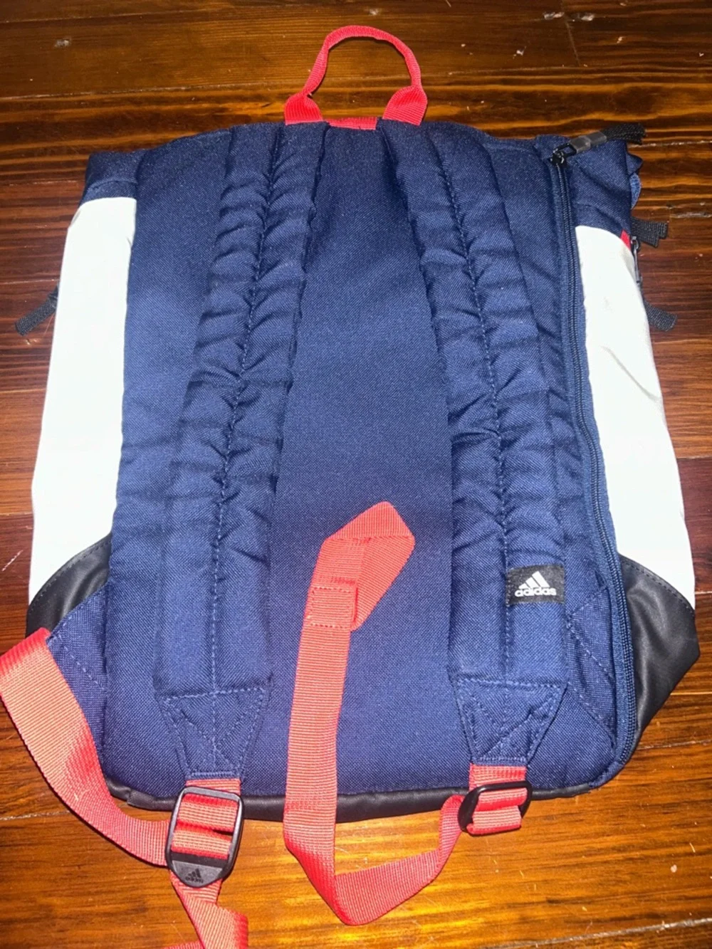 adidas Boston Marathon 2020 Navy, White & Red Roll-Top Backpack - Picture 3 of 3